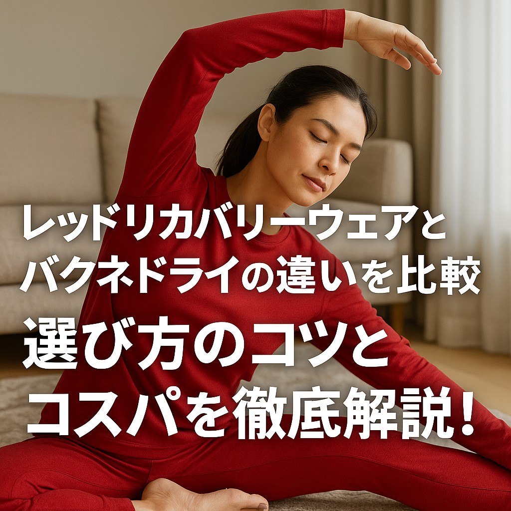 レッドリカバリーウェアとバクネドライの違いを比較｜選び方のコツとコスパを徹底解説！