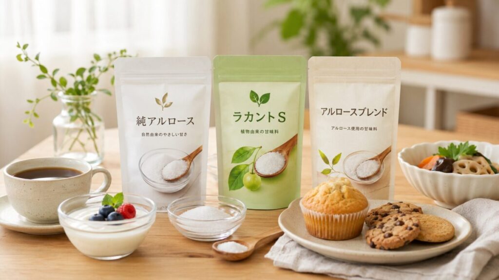 アルロースとラカントは目的に合わせて選ぼう