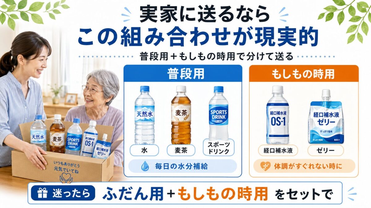 実家に送るならこの組み合わせが現実的