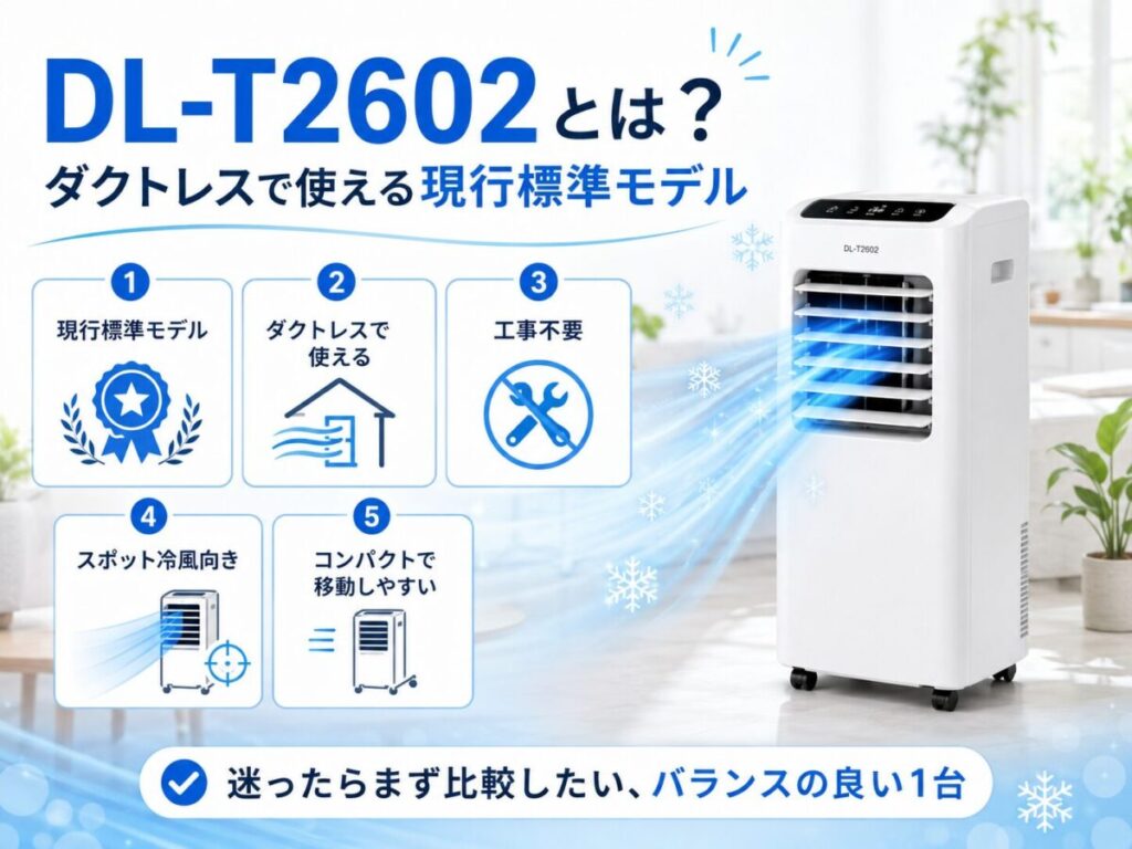 DL-T2602とは？ダクトレスで使える現行標準モデル