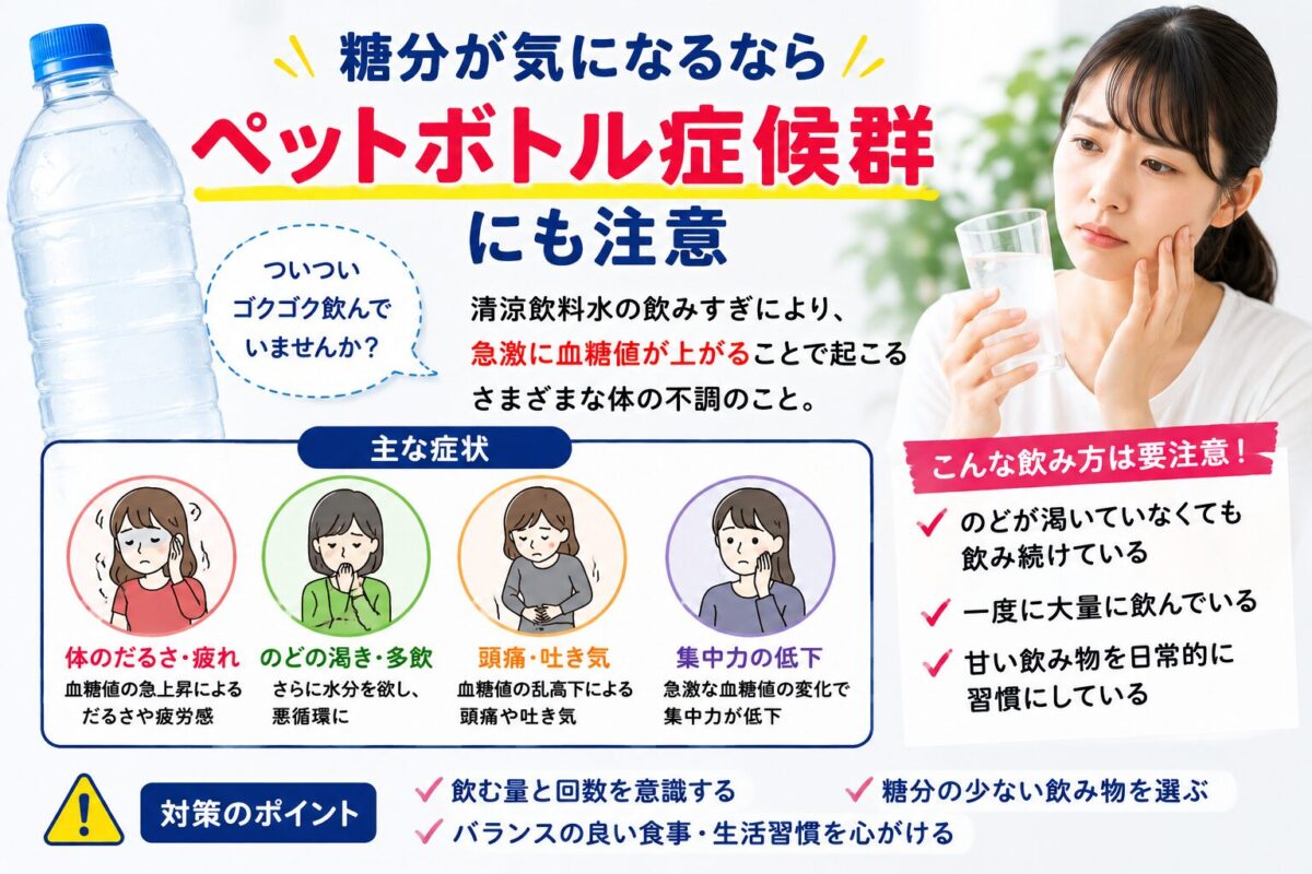 糖分が気になるならペットボトル症候群にも注意