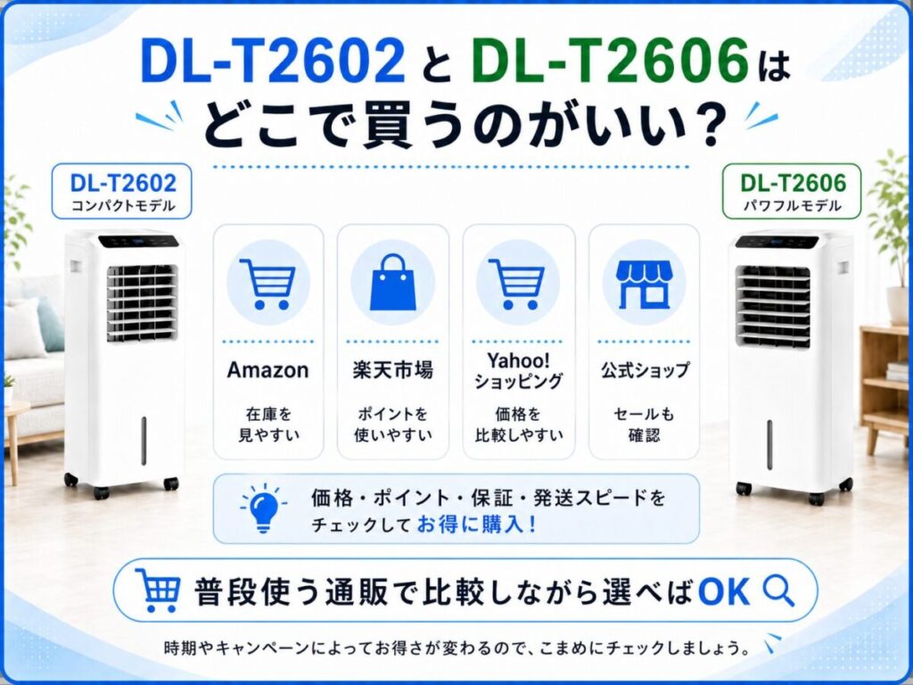 DL-T2602とDL-T2606はどこで買うのがいい？