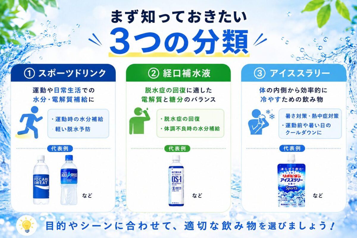 まず知っておきたい3つの分類