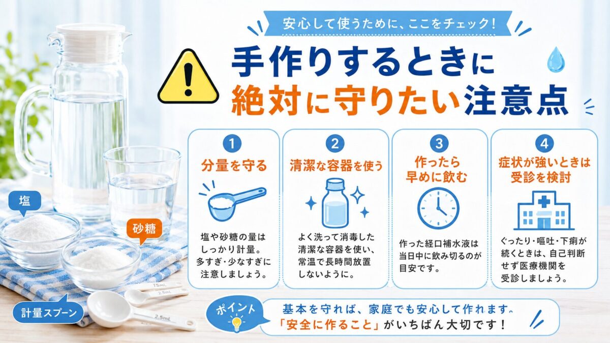 手作りするときに絶対に守りたい注意点