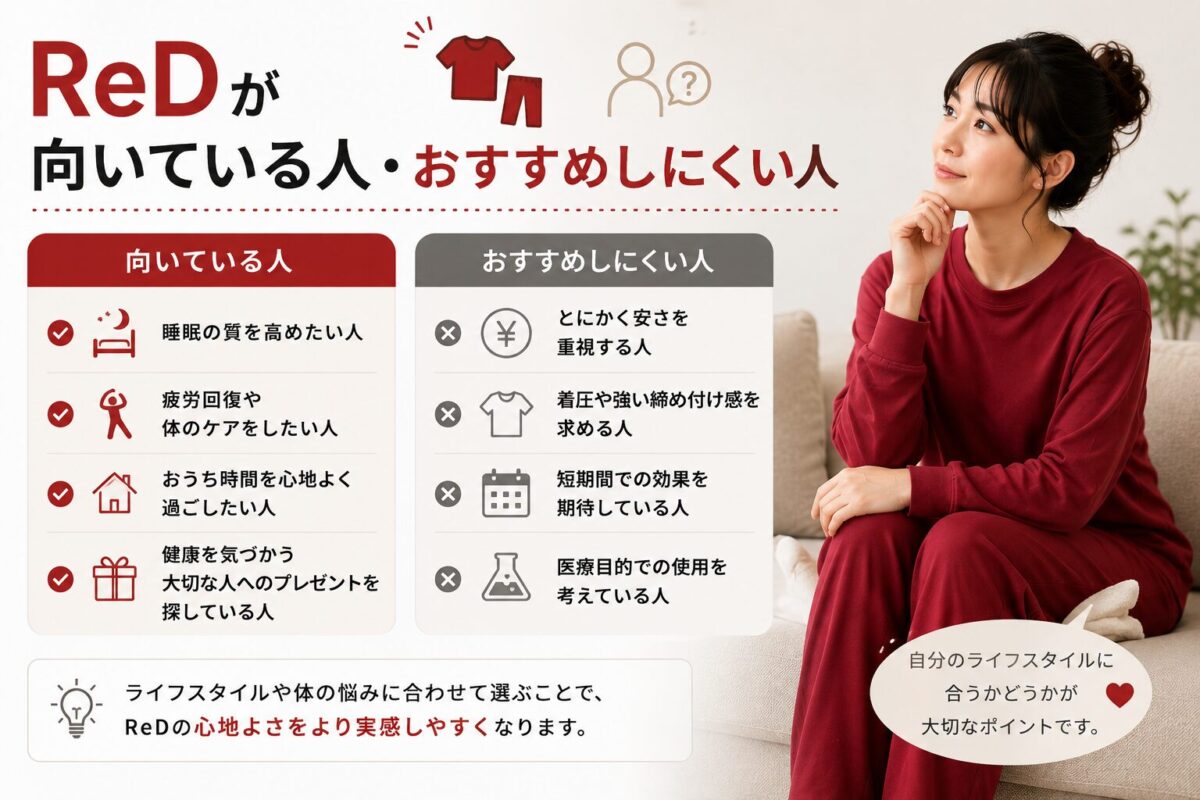 ReDが向いている人・おすすめしにくい人