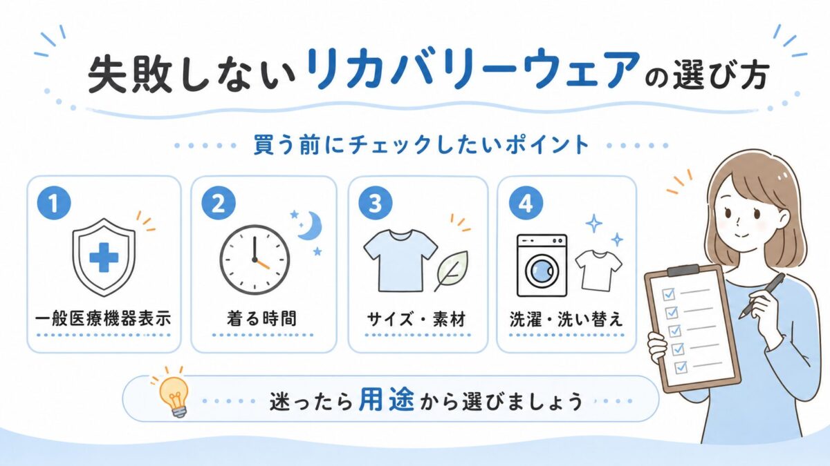失敗しないリカバリーウェアの選び方