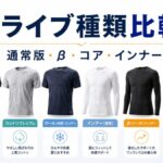 リライブシャツの種類を比較｜通常版・β・コア・インナーはどれがいい？