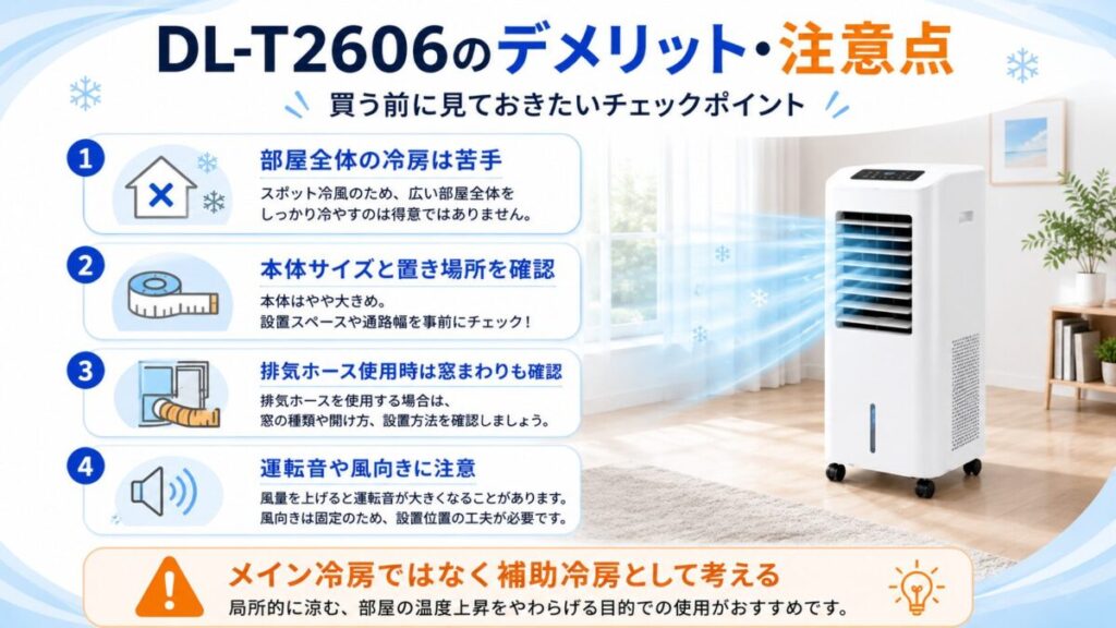 DL-T2606のデメリット・注意点